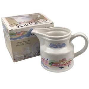 Vtg Paul Bocuse French Country Small Pitcher 32oz Stoneware 1987 Robinson Design
